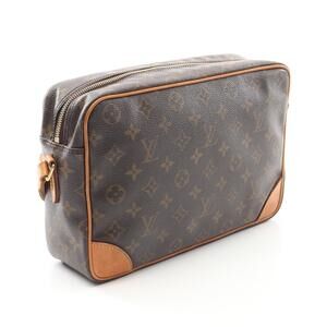 Louis Vuitton Trocadero Shoulder Bag Canvas Leather Monogram Brown